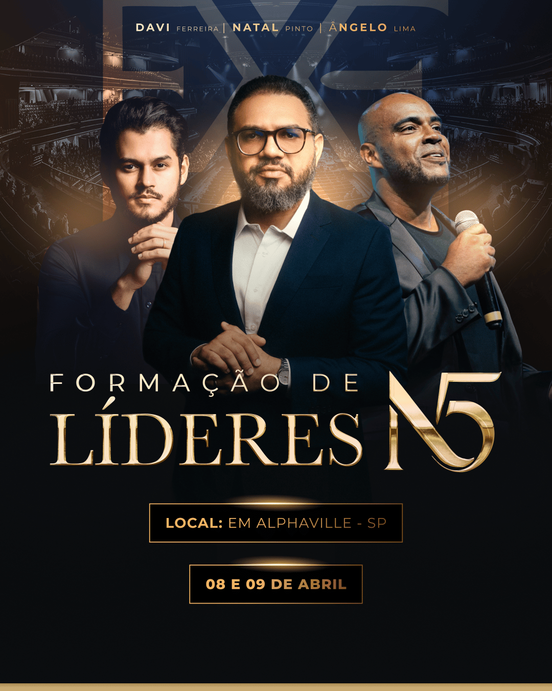 Formação de Líderes Nível 5 📅 8 e 9 de abril de 2025
