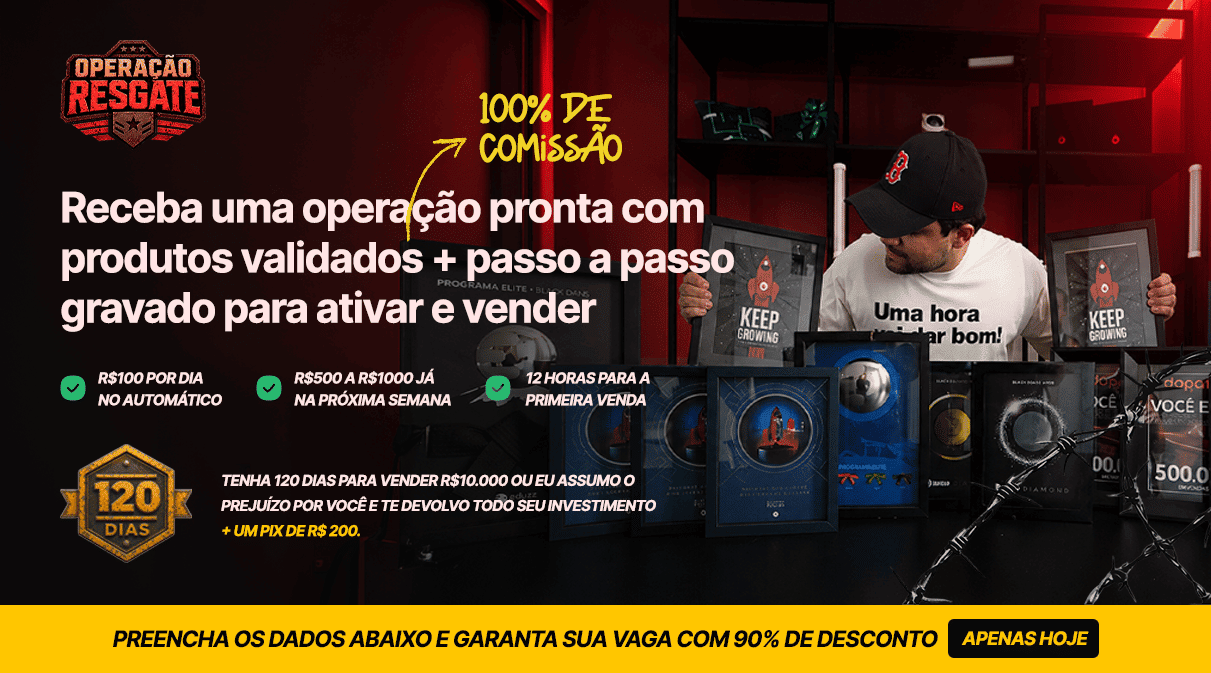 OPERAÇÃO RESGATE - R$100 POR DIA