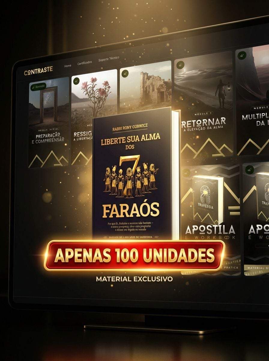 Livro Físico - Liberte Sua Alma dos 7 Faraós - Rabino Rony