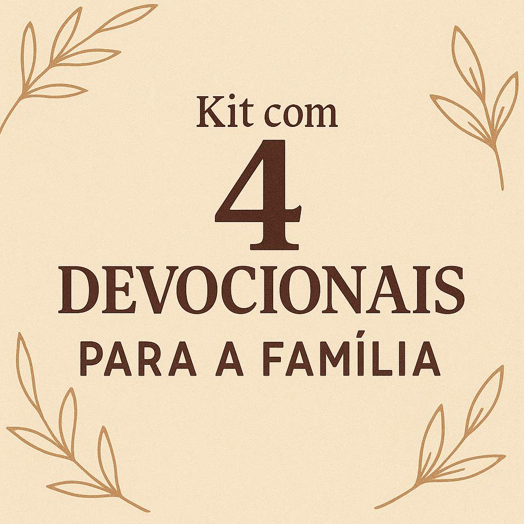 Kit com 4 devocionais para familia