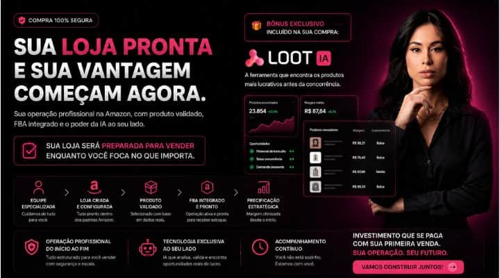 Loja Pronta para vender na Amazon 