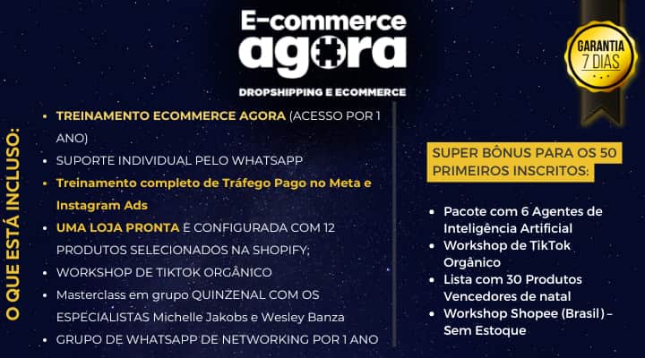 Treinamento Ecommerce Agora 5.0