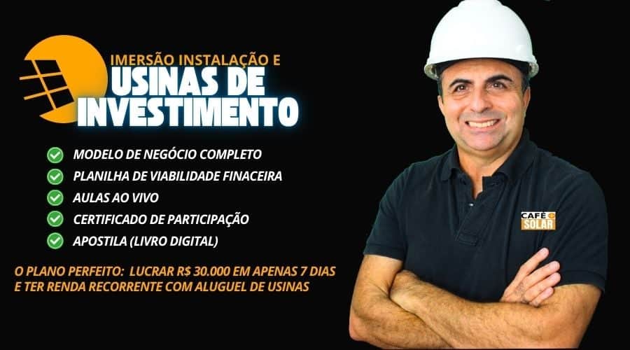 IMERSÃO INSTALAÇÃO E USINAS DE INVESTIMENTO 
